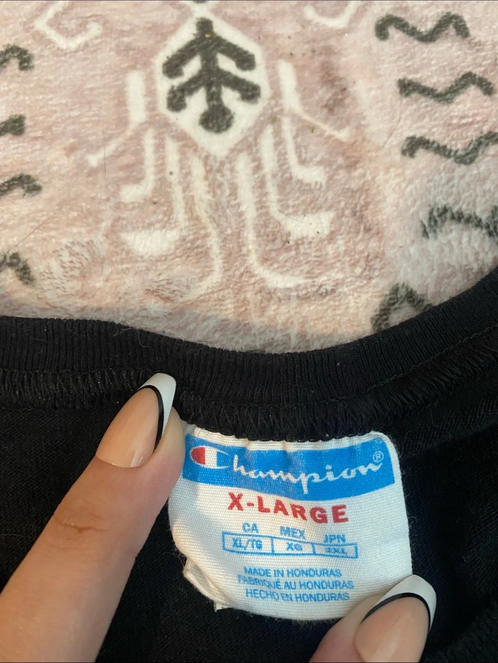 Champion Black Short Sleeve Tee with Patriotic C Logo - Picture 2 of 3